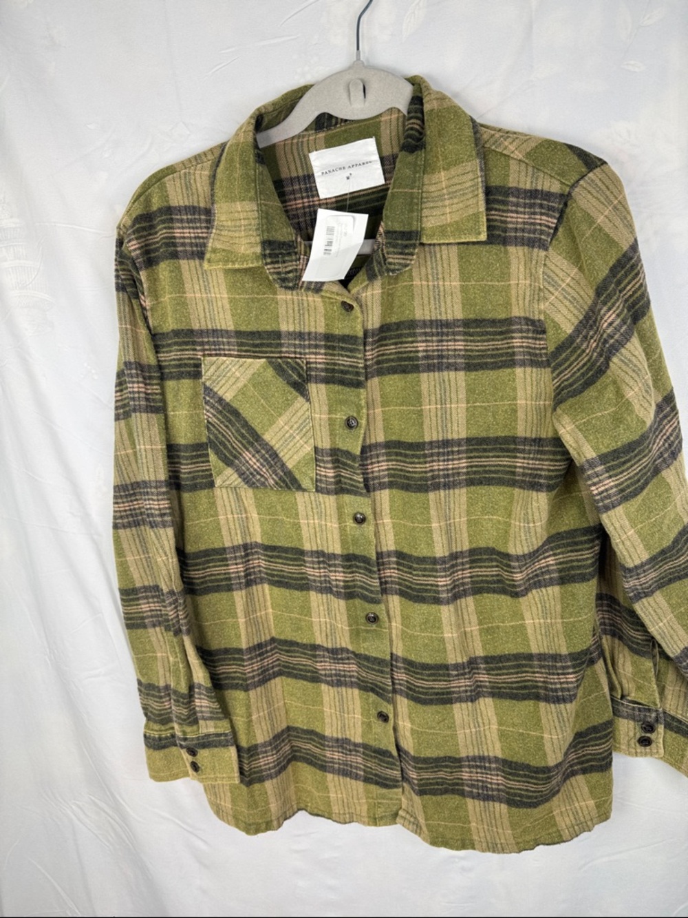 Panache Olive, Black & Tan Plaid Flannel - Picture 4 of 5